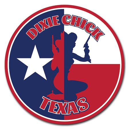 Signmission Dixie Chick Circle Vinyl Laminated Decal D-16-CIR-Dixie Chick